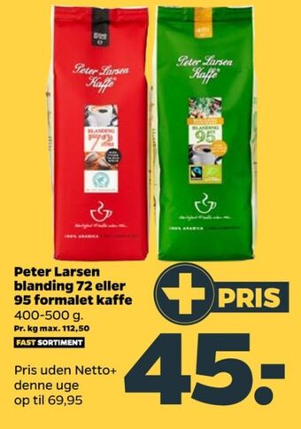 Netto Blanding 72 kaffe formalet tilbud