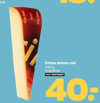 Netto Prima donna specialost rød lagret tilbud