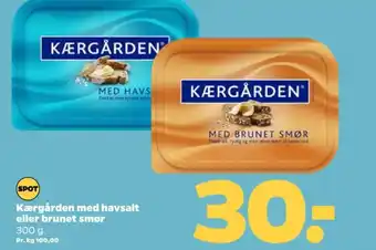 Netto Kærgården smørbar brunet smør tilbud