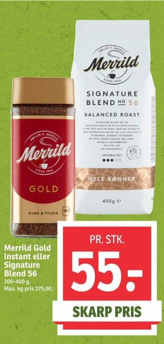 SPAR Gold instant kaffe tilbud