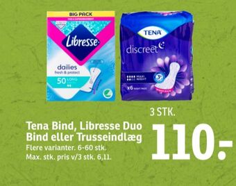 SPAR Libresse trusseindlæg tilbud