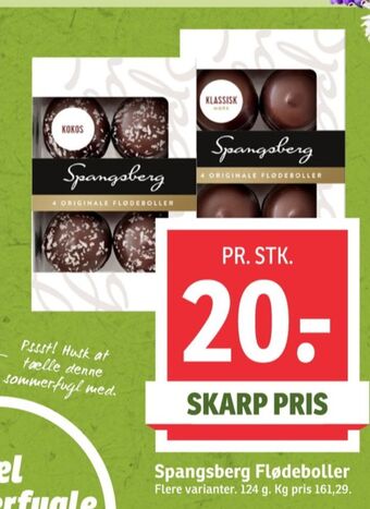 SPAR Spangsberg flødeboller kokos tilbud