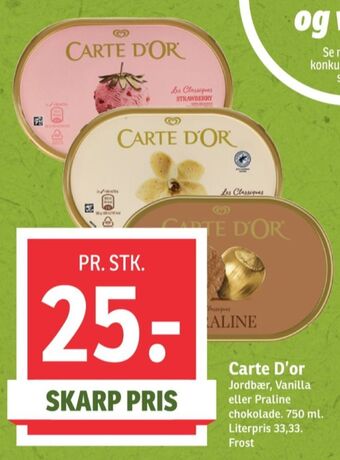 SPAR Carte d'or is tilbud