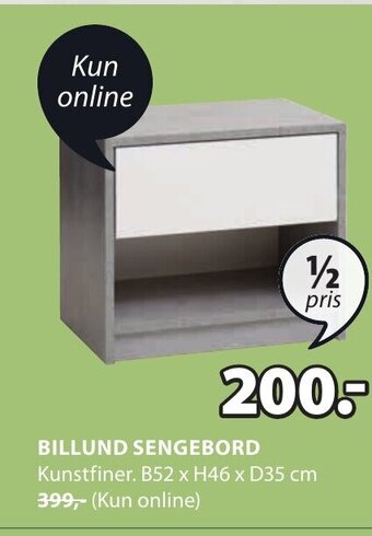 JYSK BILLUND SENGEBORD tilbud