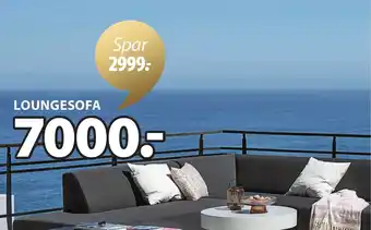 JYSK JUTLANDIAⓇ UHRE LOUNGESOFA tilbud
