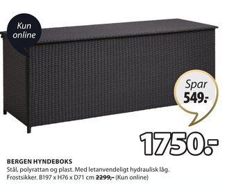 JYSK BERGEN HYNDEBOKS tilbud