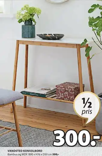 JYSK VANDSTED KONSOLBORD tilbud