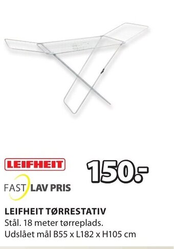 JYSK LEIFHEIT TØRRESTATIV tilbud
