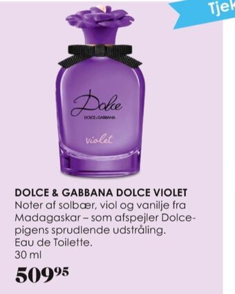 Matas Dolce violet eau de toilette tilbud