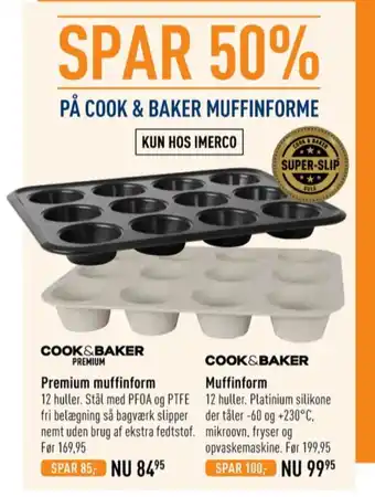 Imerco Cook & baker muffinform tilbud