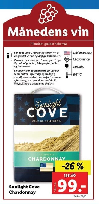 Sunlight cove chardonnay