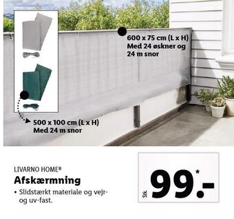 Lidl Afskærmning tilbud