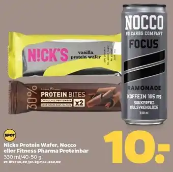 Nicks protein wafer, nocco el. fitness pharma proteinbar