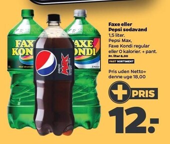 Netto Faxe el. pepsi sodavand tilbud