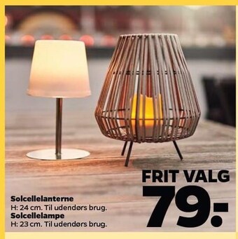 Netto Solcellelanterne el. solcellelampe tilbud