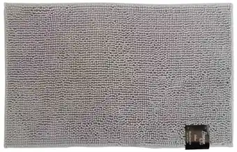 Bademåtte 50x80cm - skridsikker bademåtte i lysegrå - valmue - premium by borg