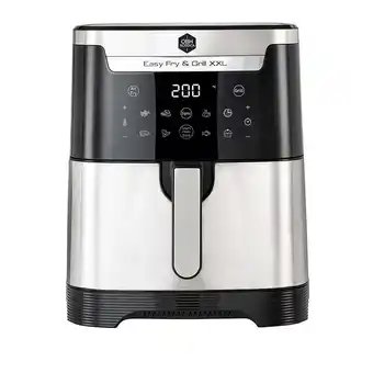 Obh nordica easy fry & grill xxl 2in1 airfryer silver 6,5 liter