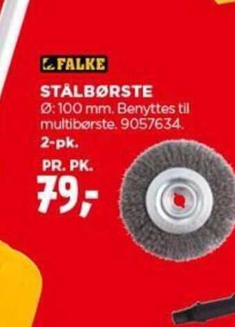 jem & fix FALKE STÅLBØRSTE tilbud