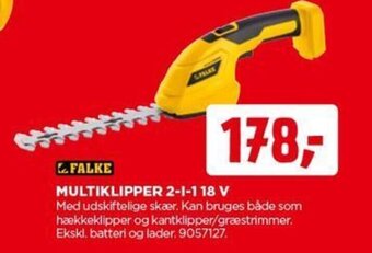 jem & fix FALKE MULTIKLIPPER 2-1-1 18 V tilbud