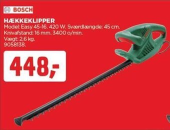 jem & fix BOSCH HÆKKEKLIPPER tilbud