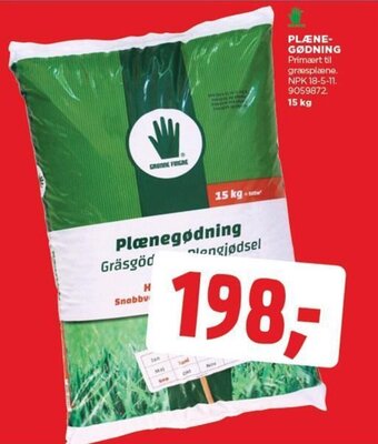 jem & fix Plænegødning 15 kg tilbud