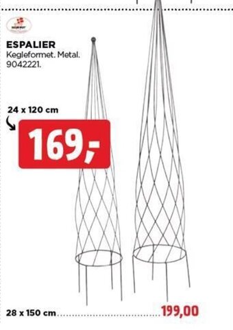jem & fix ESPALIER 24 x 120 cm tilbud