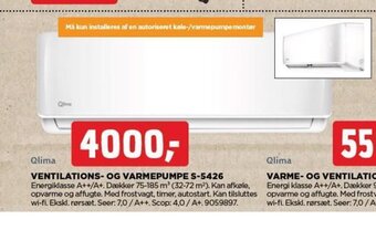 jem & fix VENTILATIONS- OG VARMEPUMPE S-5426 tilbud