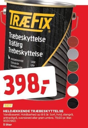 jem & fix HELDÆKKENDE TRÆBESKYTTELSE 5 liter tilbud
