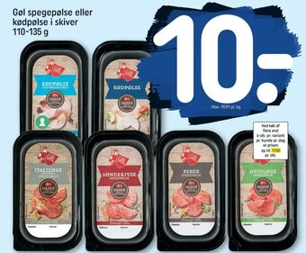 REMA 1000 Gøl sønderjysk spegepølse tilbud