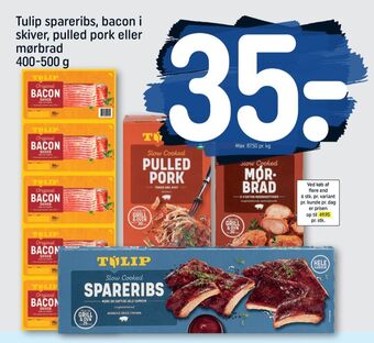 REMA 1000 Tulip spareribs tilbud