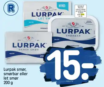 REMA 1000 Lurpak smør let tilbud