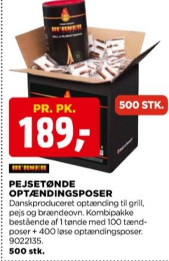 jem & fix Burner tændposer tilbud