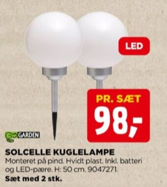 jem & fix Ukendt solcellelampe tilbud