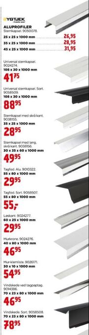 jem & fix Bygtjek aluprofiler tilbud