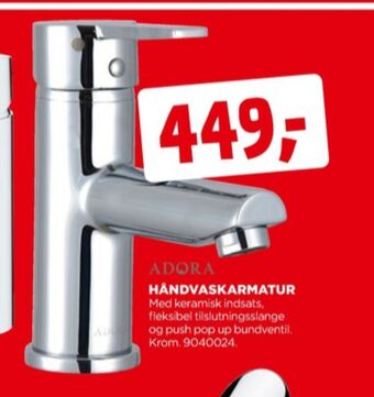 jem & fix Adora håndvaskarmatur tilbud
