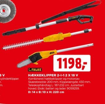 jem & fix Falke hækkeklipper tilbud