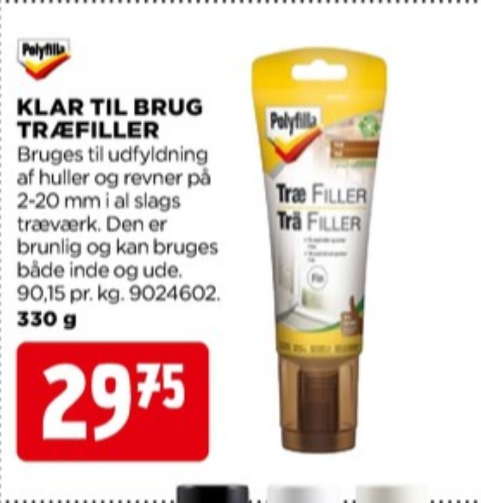 Polyfilla spartelmasse tilbud hos jem & fix