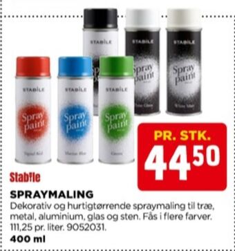 jem & fix Stabile spraymaling tilbud
