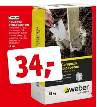 jem & fix Weber stolpebeton tilbud