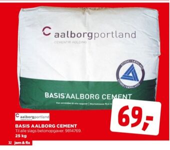 jem & fix Aalborg portland cement tilbud