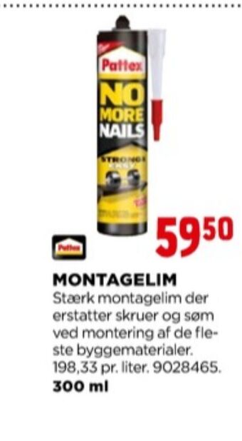 jem & fix Pattex montagelim tilbud