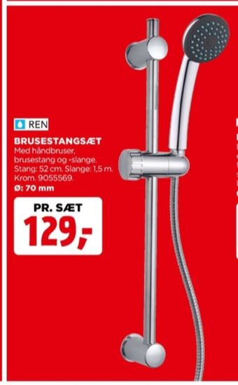 jem & fix Ren brusestangsæt tilbud