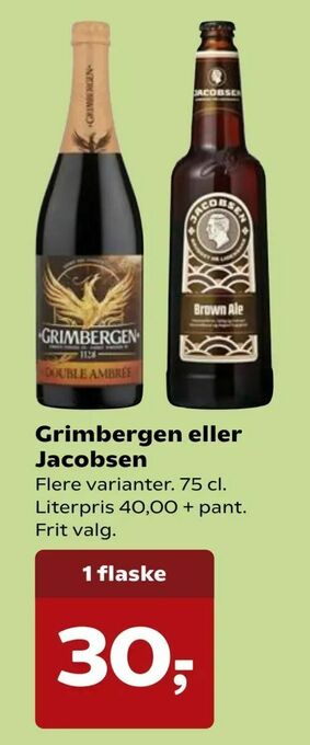 Dagli'Brugsen Grimbergen eller Jacobsen tilbud