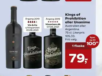 Kvickly Kings of Prohibition eller Unanime tilbud