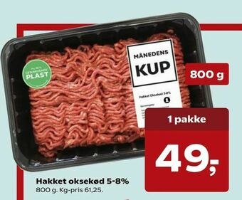Dagli'Brugsen Hakket oksekød 5-8% tilbud