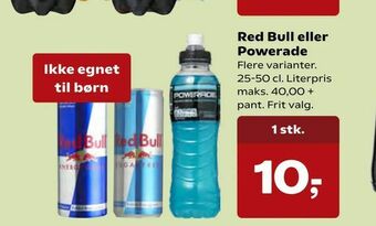 Kvickly Red Bull eller Powerade tilbud
