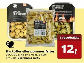 Kvickly Kartofler eller pommes frites tilbud