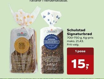 Kvickly Schulstad Signaturbrød tilbud