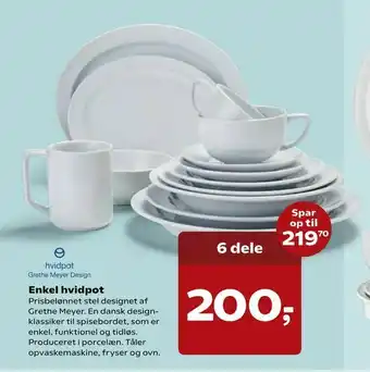 Kvickly Enkel hvidpot tilbud