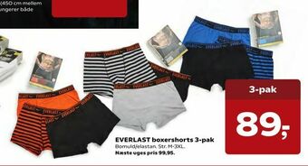 Kvickly EVERLAST boxershorts 3-pak tilbud